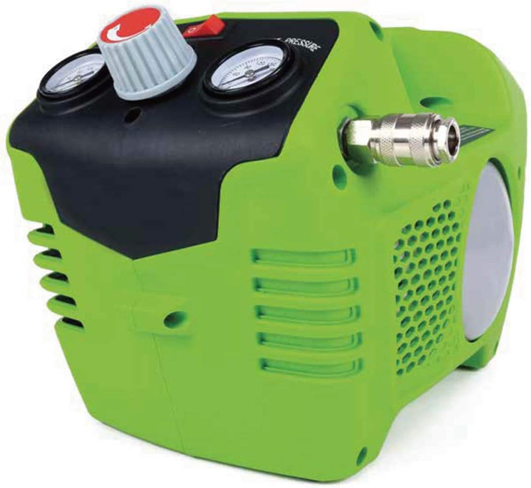 Greenworks G24AC Akku Kompressor und Luftpumpe 8 Bar, 40L/min 240W OHNE 24V Akku & Schnellladegerät,