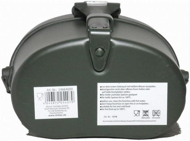 Mil-Tec Unisex – Erwachsene Kochgeschirr-14664000 Kochgeschirr, Silber, Einheitsgrösse