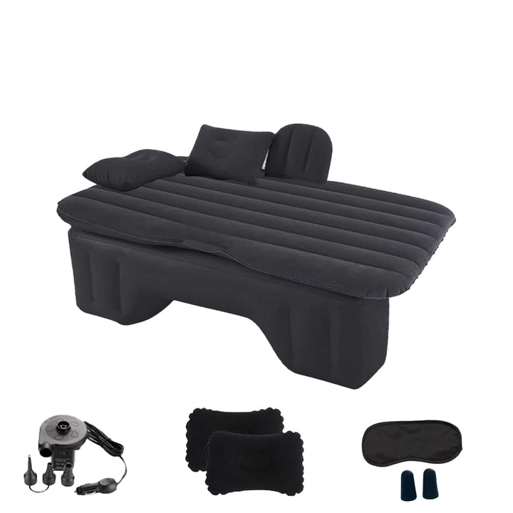 Auto Matratze, Schwarz Auto Luftmatratze,Ausgestattet mit zwei Kissen und einer aufblasbaren Pumpe,