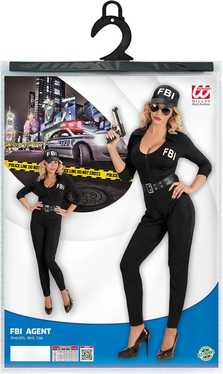 WIDMANN 74031 COSTUME AGENTE FBI S DONNA TUTA +CINT +BERR #7403, S