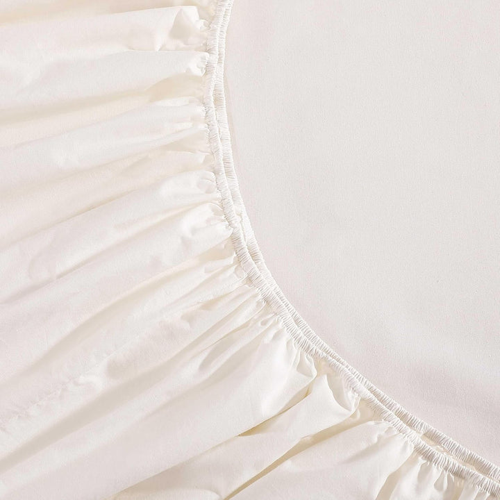 Tommy Hilfiger Bettlaken-Set, gewaschenes Perkal-Bettwäsche-Set aus Baumwoll-Perkal mit passenden Ki