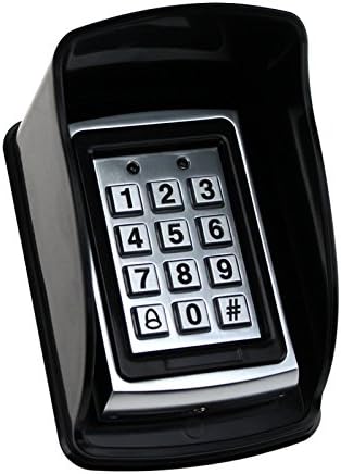 YAVIS Metal Codeschloss Türöffner Access Control Keypad 125 kHz EM Kartenleser + 10 RFID-Keychians +