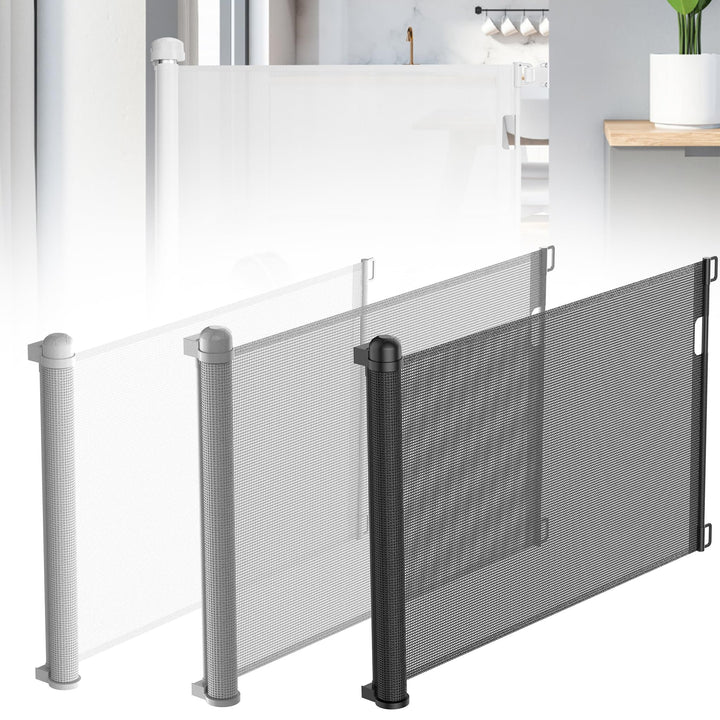 YARDIN Treppenschutzgitter Ausziehbar Türschutzgitter 0-150cm für Babys &amp; Haustiere, Treppengitter A