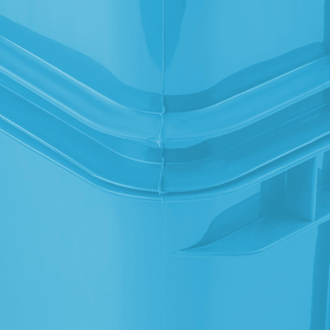 3x Euro Stapelbox 20l - 43 x 35 x 18 cm - Eco Aufbewahrungsbehälter Euro-box Stapelkasten Transport