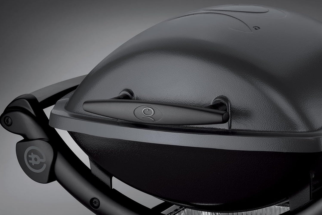 Weber Q1400 Elektrogrill, 43 x 32 cm, Dunkelgrau (52020079) & 6201 Grill-Schaber, Reinigungsspachtel