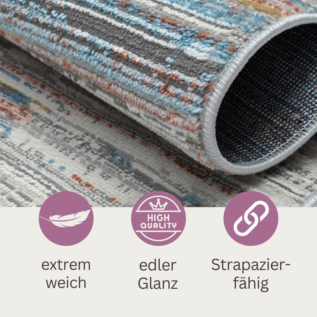 MY-RUG Teppich Tove rechteckig Creme 230 x 160 cm Wohnzimmerteppich, Badezimmer oder die Küche in Be