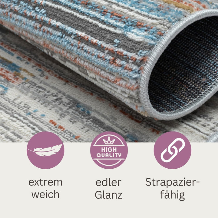 MY-RUG Teppich Tove rechteckig Creme 230 x 160 cm Wohnzimmerteppich, Badezimmer oder die Küche in Be