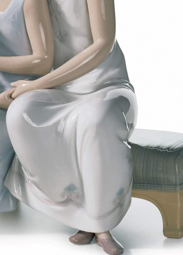 LLADRÓ Figur Meine Schwester, Meine Freundin. Schwestern. Porzellan.