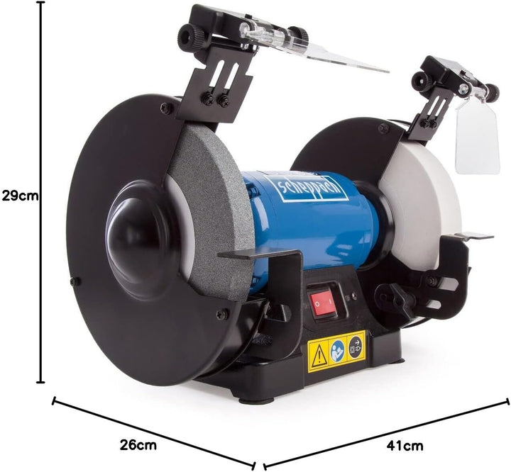 Scheppach Doppelschleifer SM200AL Schleifmaschine Schleifgerät | 500W Leistung | Verstellbarer Funke