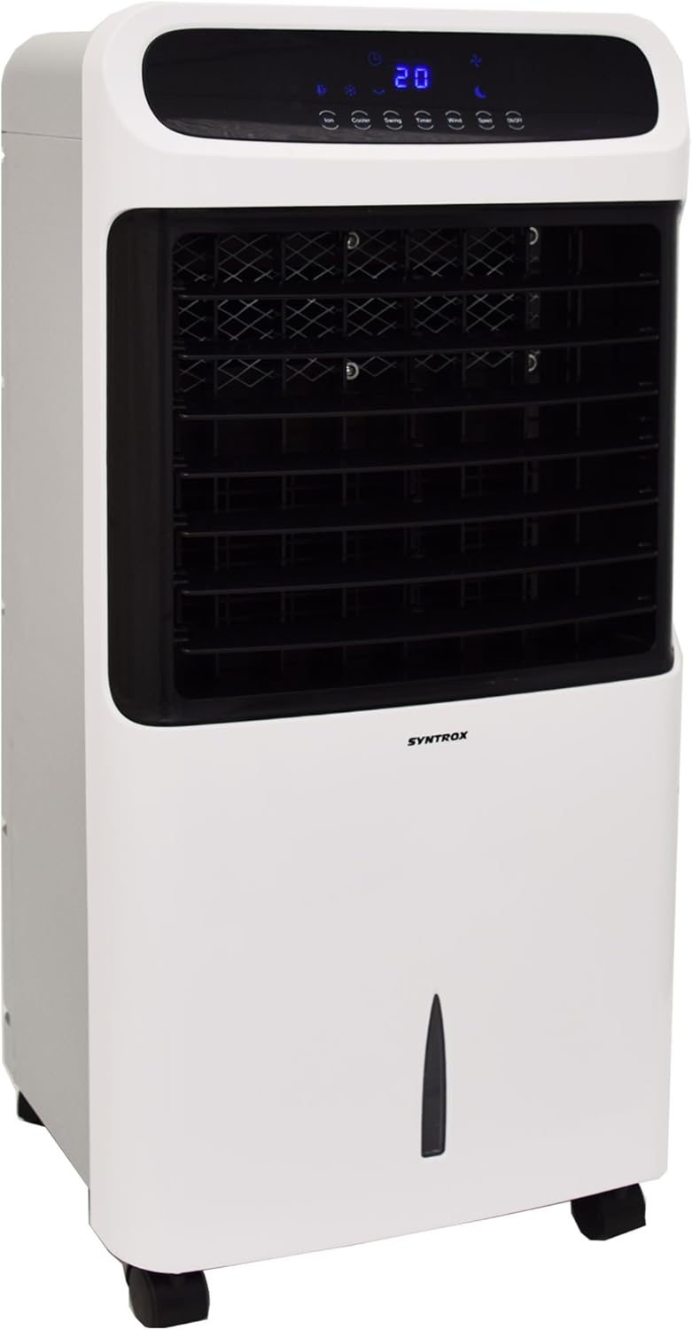 Syntrox Germany 4 in 1 Luftkühler Luftbefeuchter Lufterfrischer und Ventilator mit Touch Panel und F