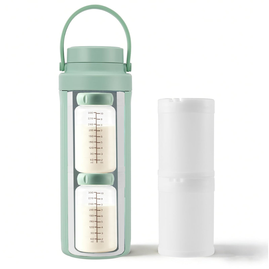 Tragbarer Muttermilchkühler für draussen (600ml), 24H Frische durch 360°-langzeitige Gesamtkühlung,