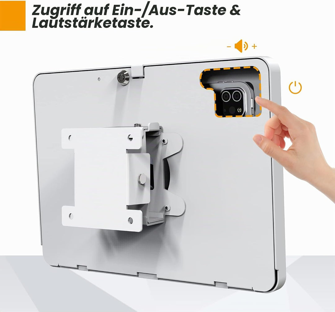 Beelta Tablet Wandhalterung Kompatibel mit 10.9 Zoll iPad 10, iPad Pro 11" 1 2 3 4, Air 4 5, iPad Ai