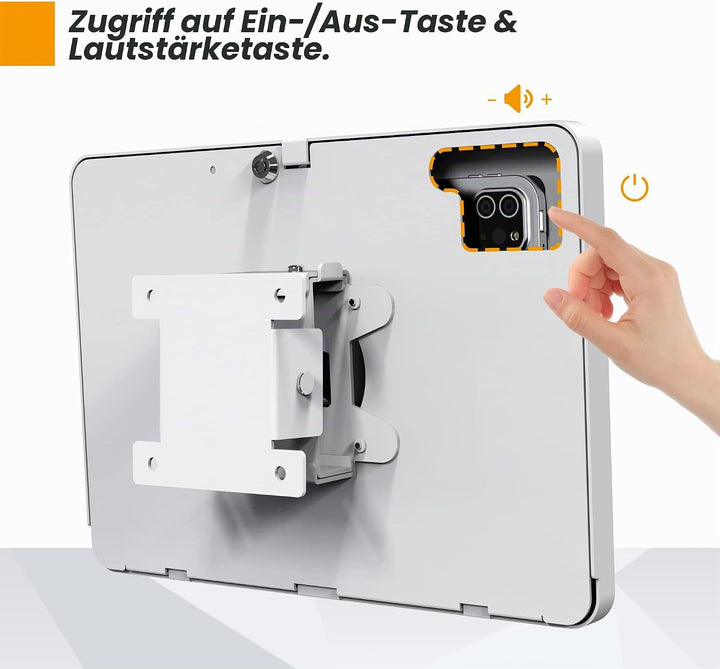 Beelta Tablet Wandhalterung Kompatibel mit 10.9 Zoll iPad 10, iPad Pro 11" 1 2 3 4, Air 4 5, iPad Ai
