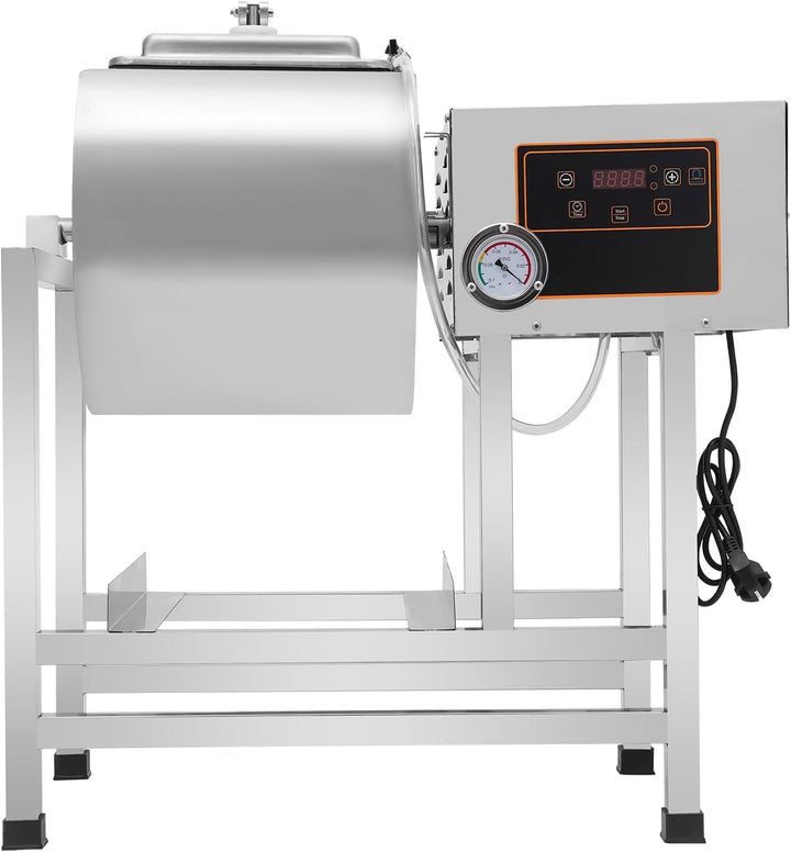 Vakuum-Mariniermaschine 38L Edelstahl - Kommerzielle Fleischmariniermaschine mit 240W 1-99min Zeitei