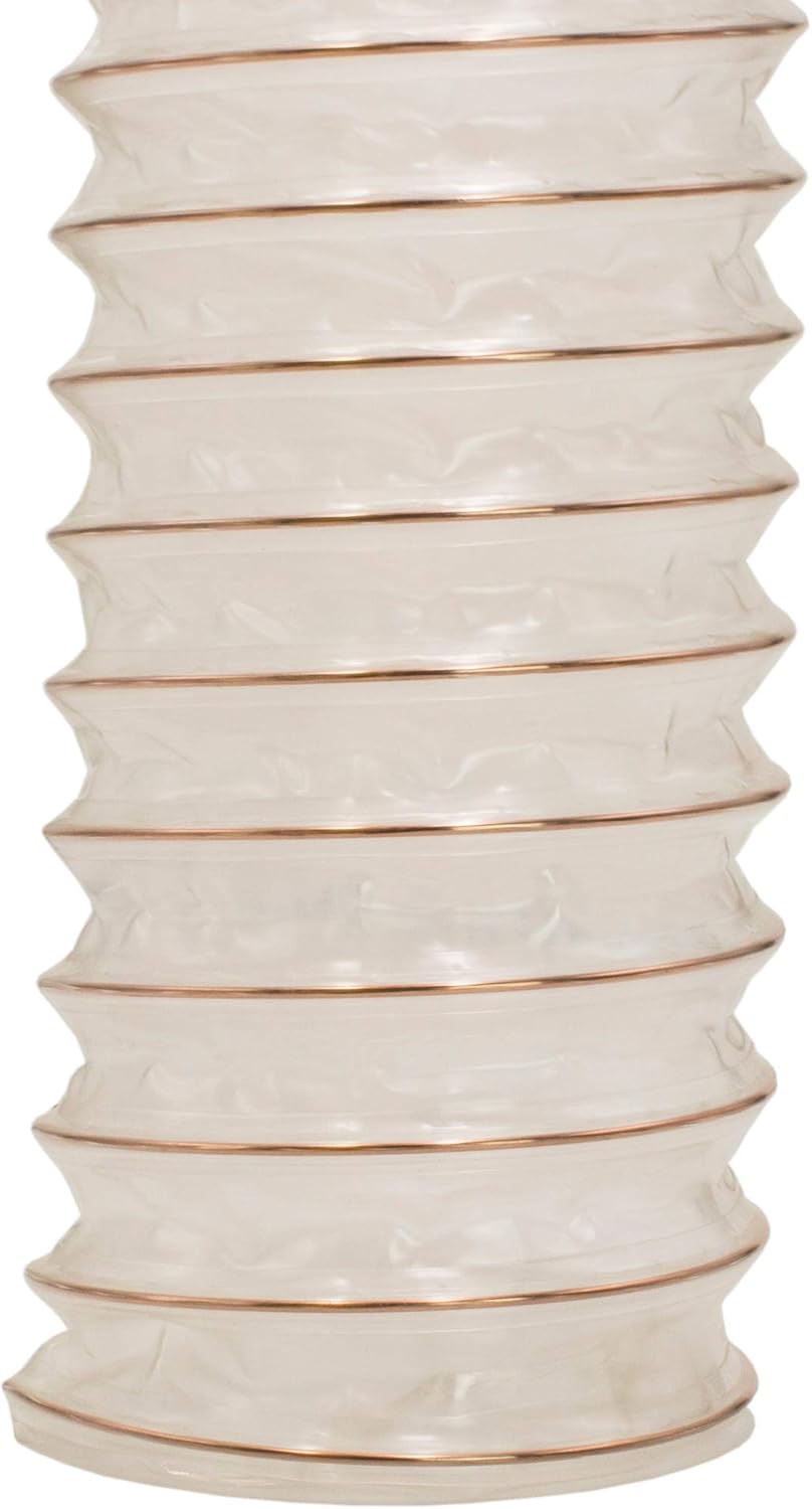 Absaugschlauch PREMIUM Qualität transparent 0,6 mm Absauganlage Spiralschlauch schwer entflammbar Fl