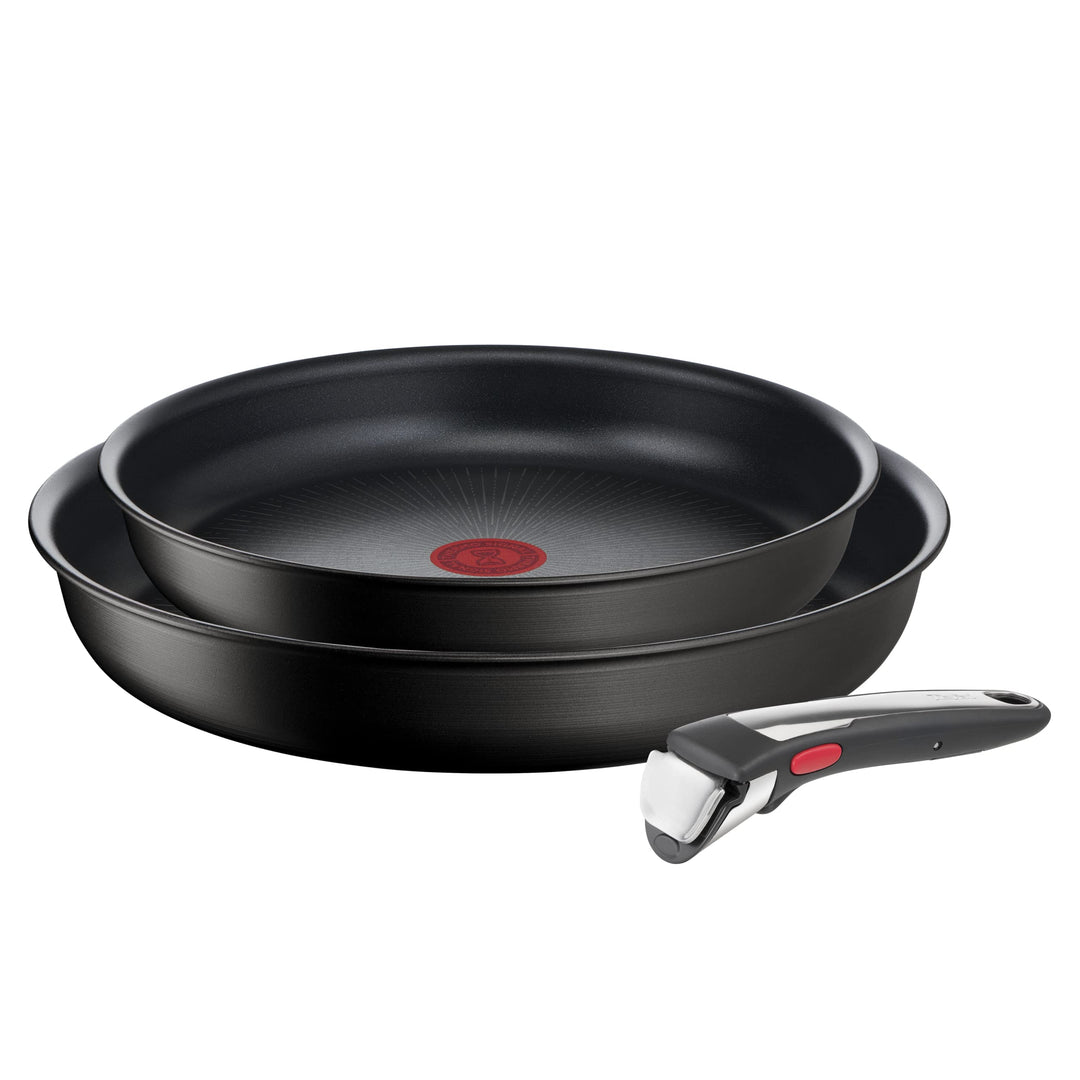 Tefal Ingenio Eco Resist On Kochgeschirr, 3 p, stapelbar, Induktion, leicht zu reinigen, Antihaftbes