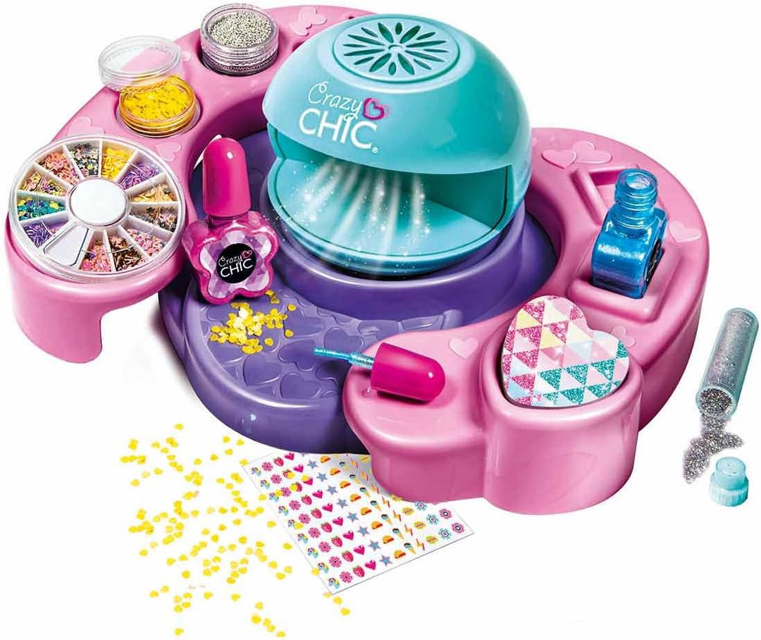 Clementoni Crazy Chic Cool Nail Art - DIY Nageldesign-Set für Kinder ab 6 Jahren - Kreativ-Spielzeug