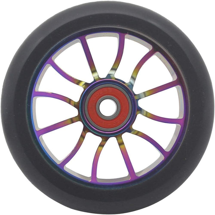 aibiku 2 Stück 100mm Stunt Scooter Rollen mit Zwei Abec-11 Kugellagern passend für Apollo/Albott/Cox