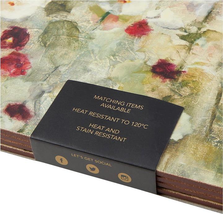 CREATIVE TOPS Premium Creative Wild Field Poppies Platzdeckchen Set, Platzsets 40 x 29 cm & Wild Fie