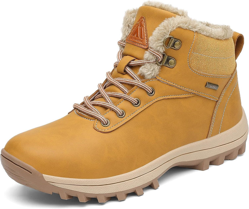 Mishansha Winterschuhe Damen Gefüttert Winterstiefel Herren Warm WinterBoots Gr.36-48 36 EU Gelb 40,