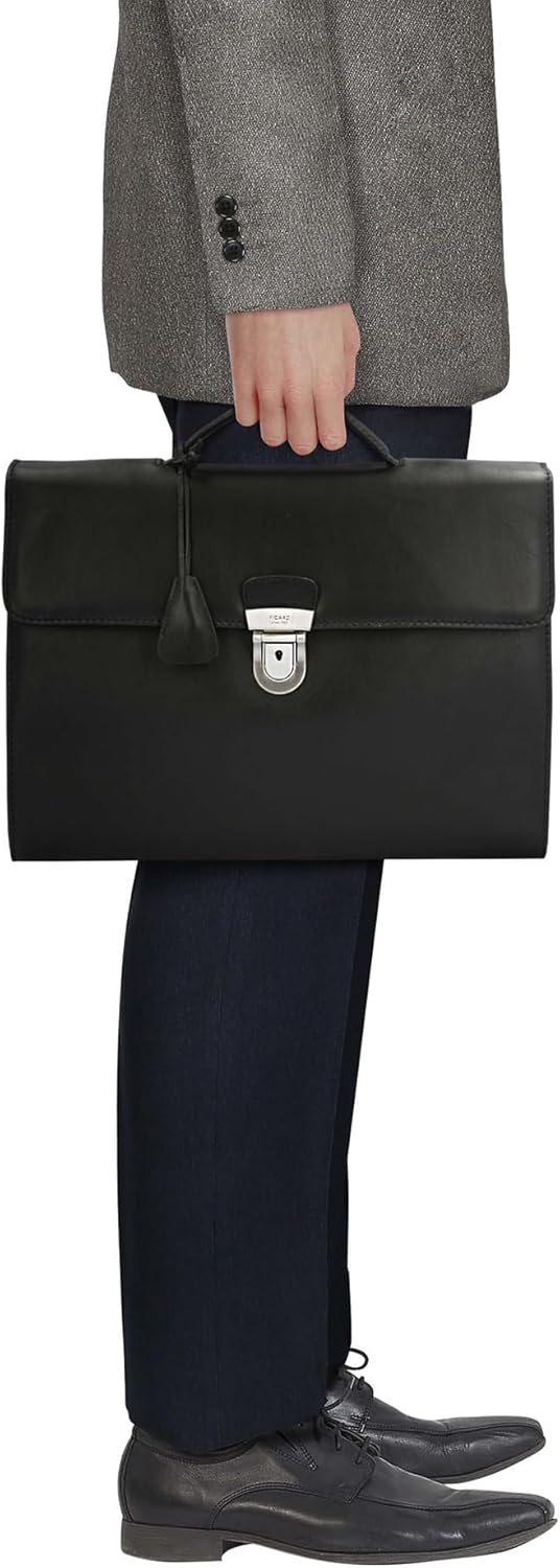 Picard Herren Aktentasche TOSCANA aus Leder | mit Steckverschluss | Aktentasche | Business 28x38x6cm