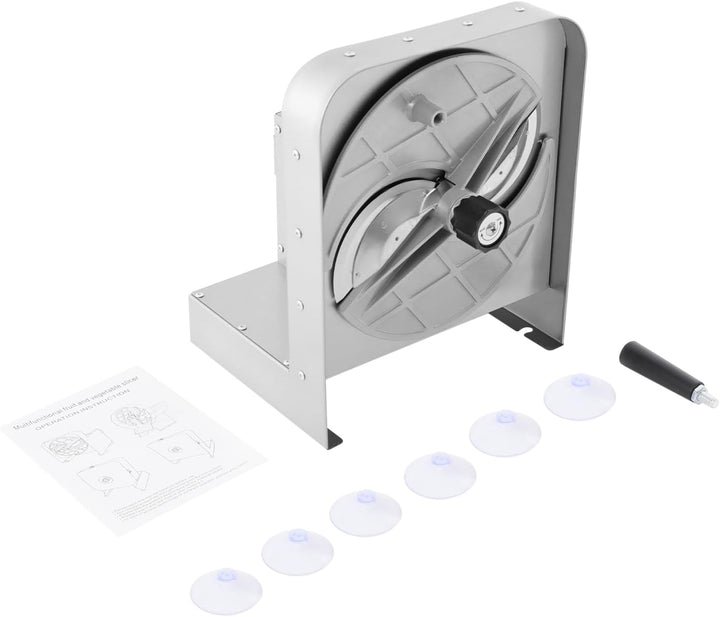 Manueller Gemüse- und Obstschneider,Gemüseschneider,1–10 mm Dicke (2R) | Einstellbare Schneidemaschi