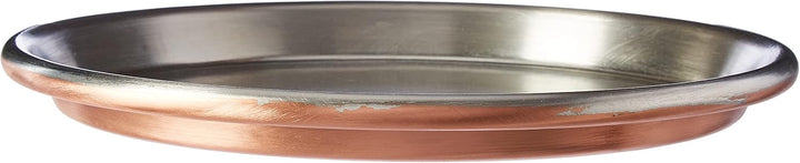 Vigor Blinky 94080-30 flache runde Pfanne aus verzinntem Kupfer, Randhöhe 3 cm, Durchmesser 30 cm