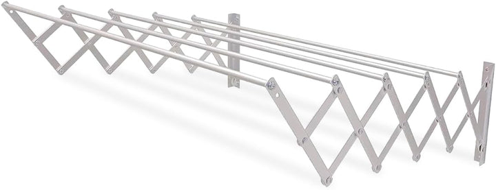 Amig - Wäscheständer Wandmontage | Trockenlänge aus Aluminium | Ausziehbare Wäscheleine mit 5 Stange