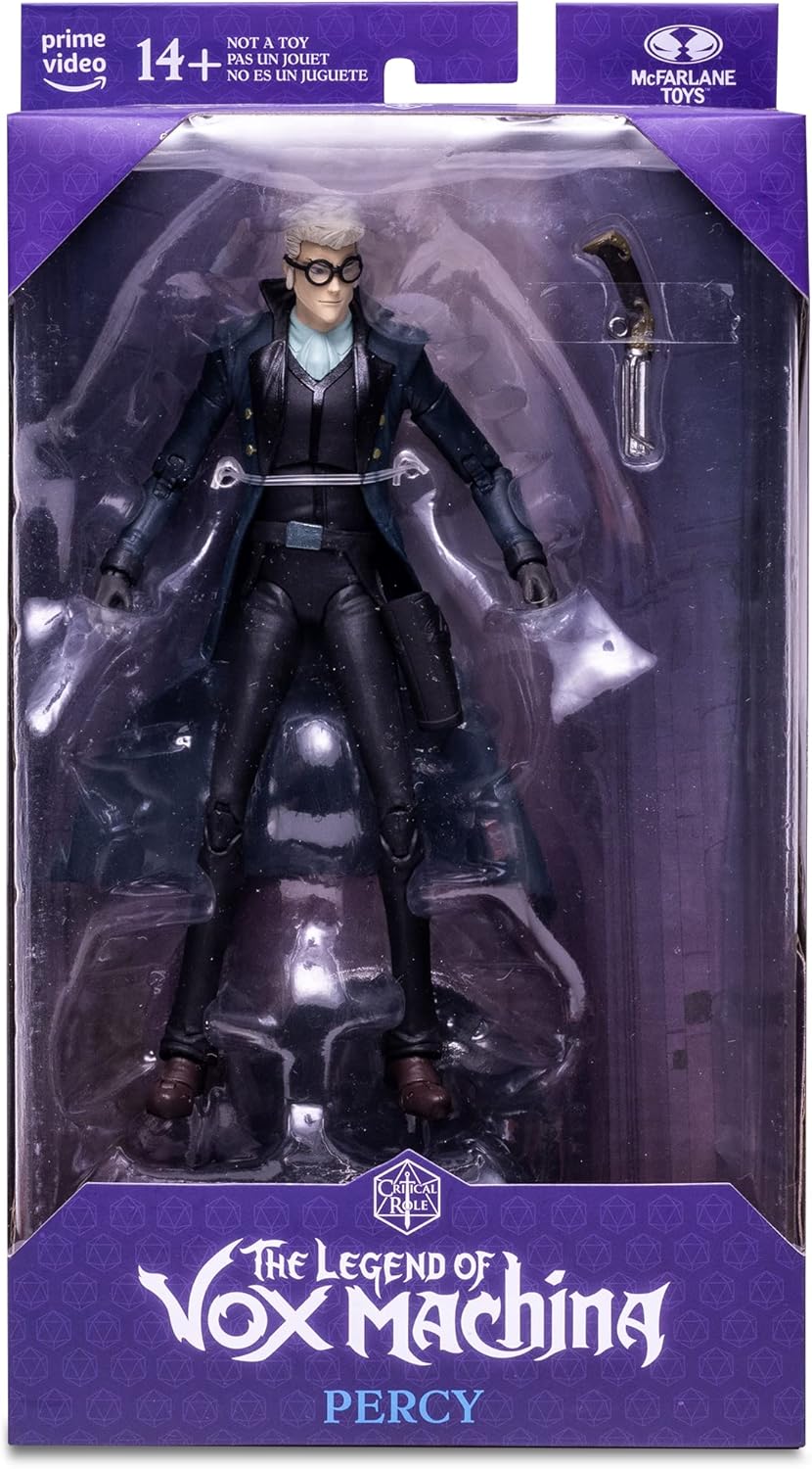 McFarlane Critical Role The Legend of Vox Machina Actionfigur Percy 18 cm, Mehrfarbig, Percy