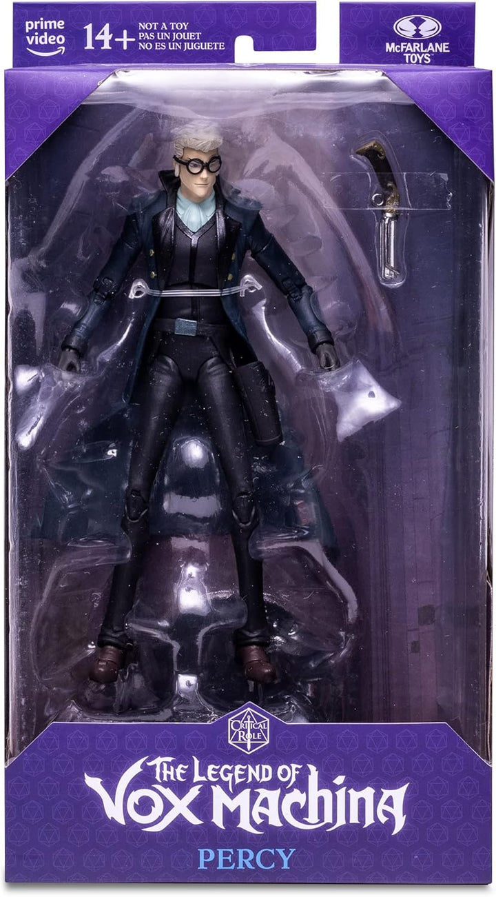 McFarlane Critical Role The Legend of Vox Machina Actionfigur Percy 18 cm, Mehrfarbig, Percy