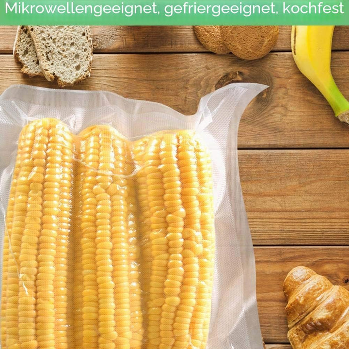 O2frepak 100 Beutel 25x33cm Vakuumier Beutel Vakuumbeutel für Lebensmittel,BPA-Frei Sous Vide Vakuum