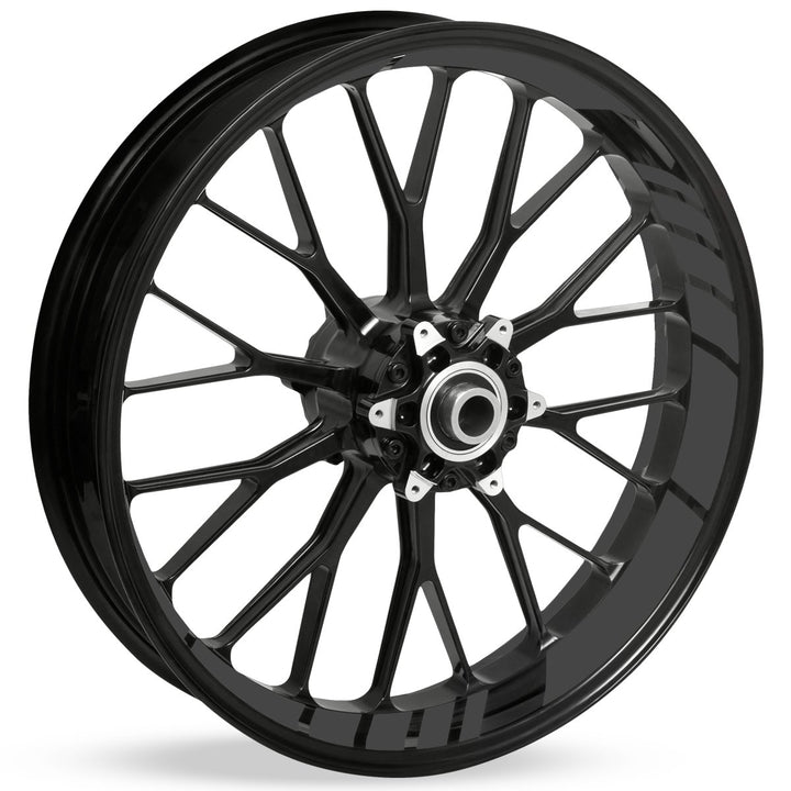 Felgenbettaufkleber im GP Design - Komplettset für 16" bis 19" - Farbe & Breite wählbar anthrazit gl