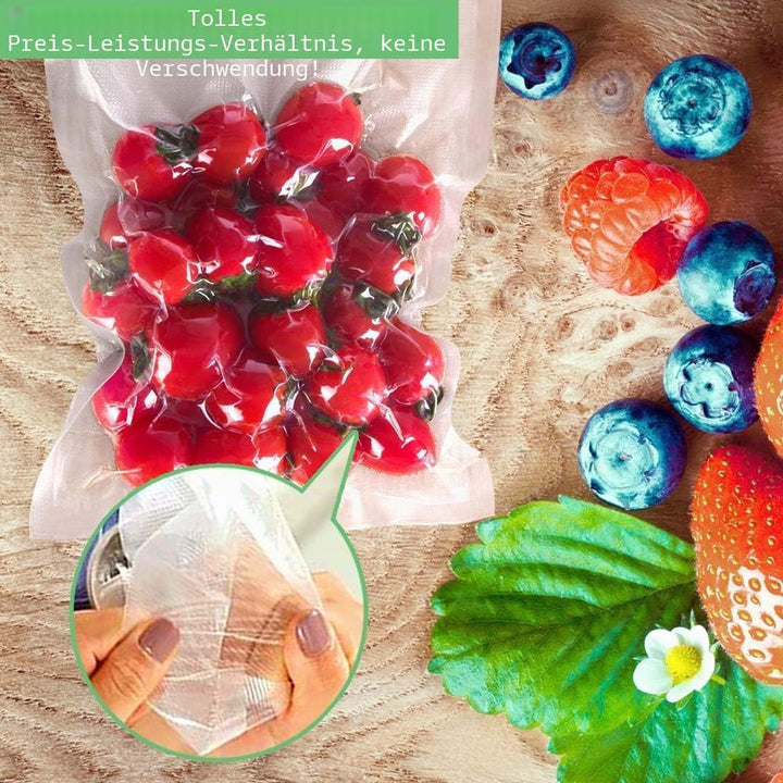O2frepak 100 Beutel 25x33cm Vakuumier Beutel Vakuumbeutel für Lebensmittel,BPA-Frei Sous Vide Vakuum
