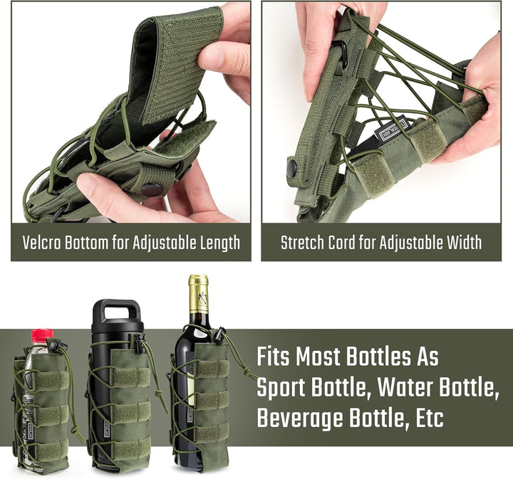 TACTICAL GEEK EXT11 Taktische Doppelmagazin-Tasche Klein Molle Tasche Organizer Seitentasche Pocket