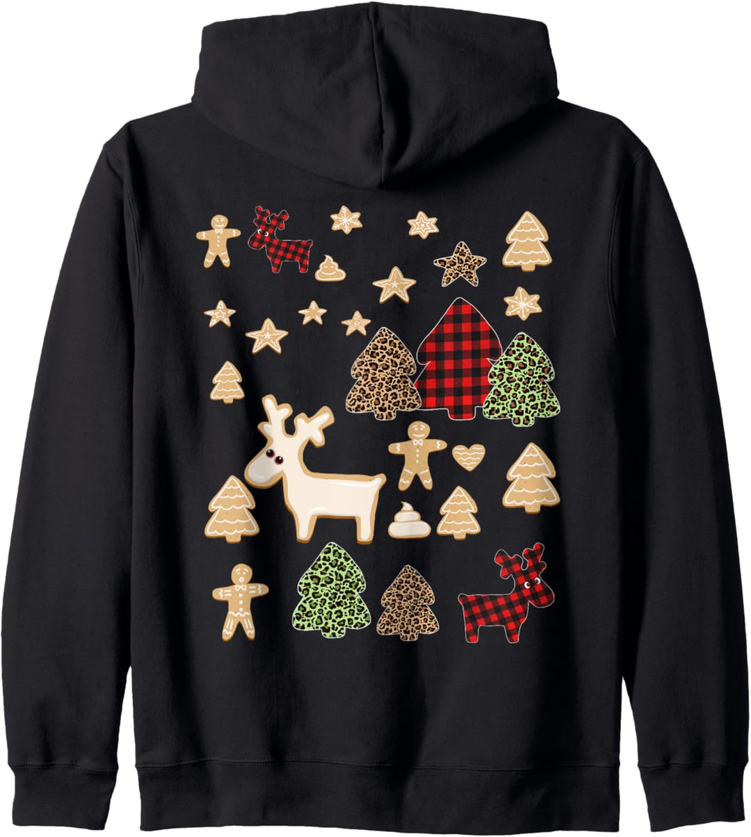 Weihnachtsbaum, Leoparden-Motiv, Lebkuchen, Hirsch, Weihnachten, Rot Kapuzenjacke