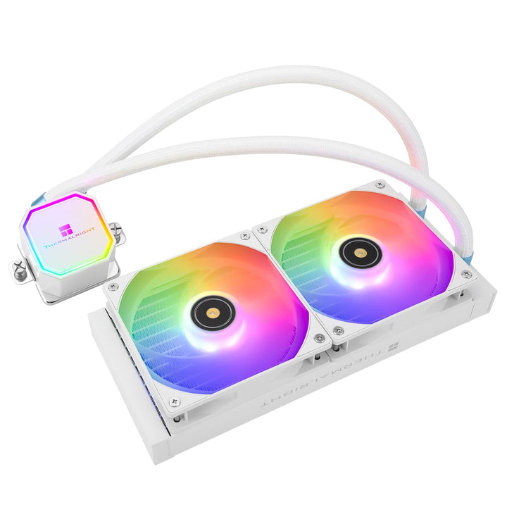 Thermalright Frozen Prism 240 White ARGB Flüssigkeit CPU Wasserkühler mit 120mm ARGB PWM Lüfter, Com