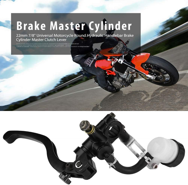 EVGATSAUTO Motorrad Kupplungshebel lang, 22 mm 7/8" Universal Universell verkleidung bremshebel Moto