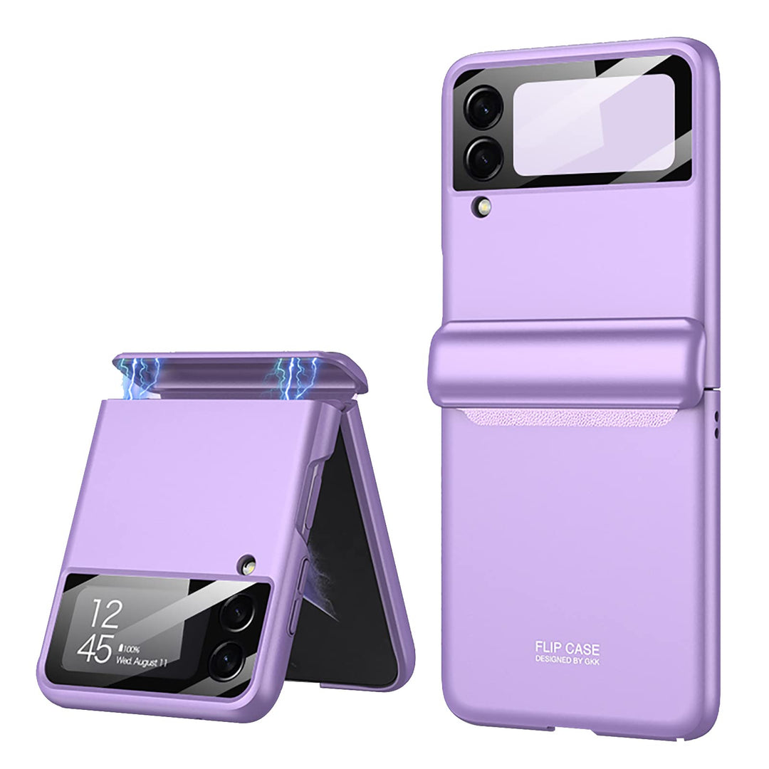 COQUE Galaxy Z Flip 3 5G Hülle, aufklappbare All-Inclusive-Hülle, klappbare Handyhülle für Samsung G