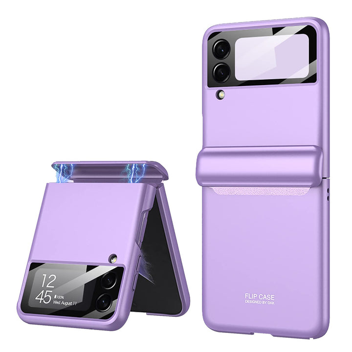 COQUE Galaxy Z Flip 3 5G Hülle, aufklappbare All-Inclusive-Hülle, klappbare Handyhülle für Samsung G