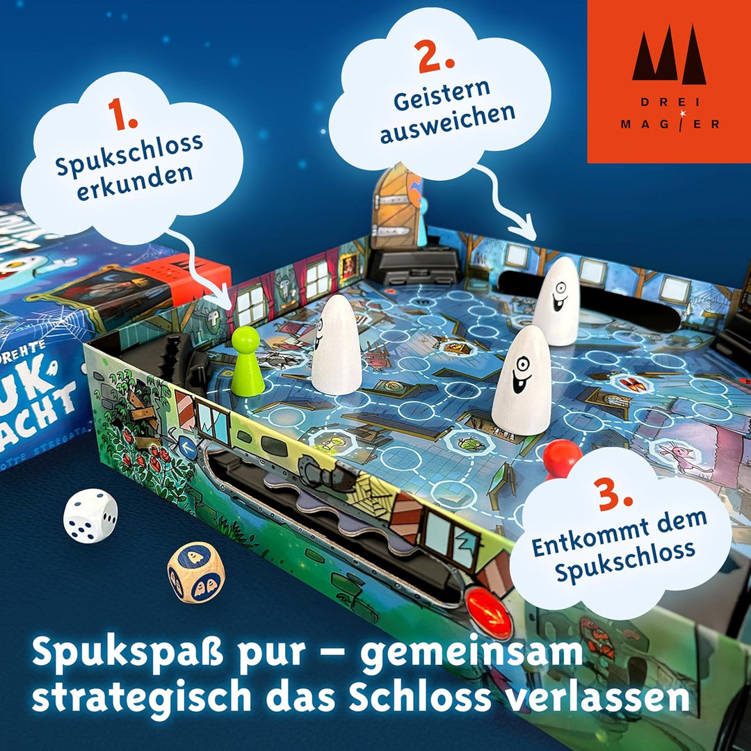 Schmidt Spiele 40896 Die verdrehte Spuknacht, Drei Magier Kinderspiel