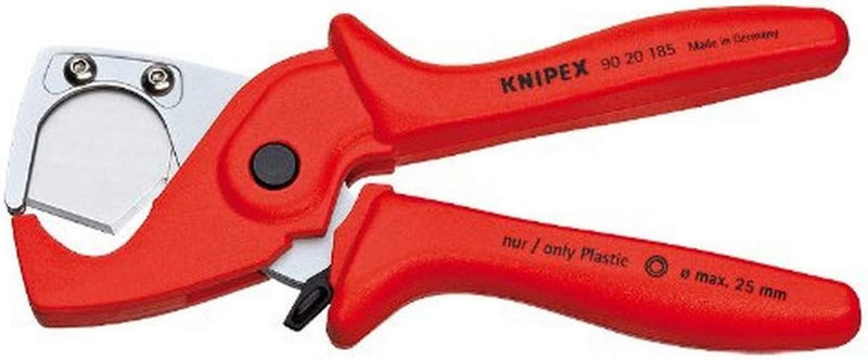 KNIPEX PlastiCut Schlauch- und Schutzrohrschneider (185 mm) 90 20 185 & ErgoStrip Universal-Abmantel