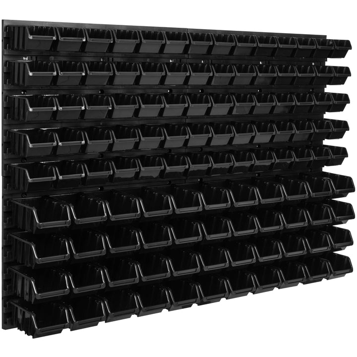 Lagersystem Wandregal 1152 x 780 mm , 114 stck. Box , Stapelboxen Schüttenregal Sichtlagerkästen , E