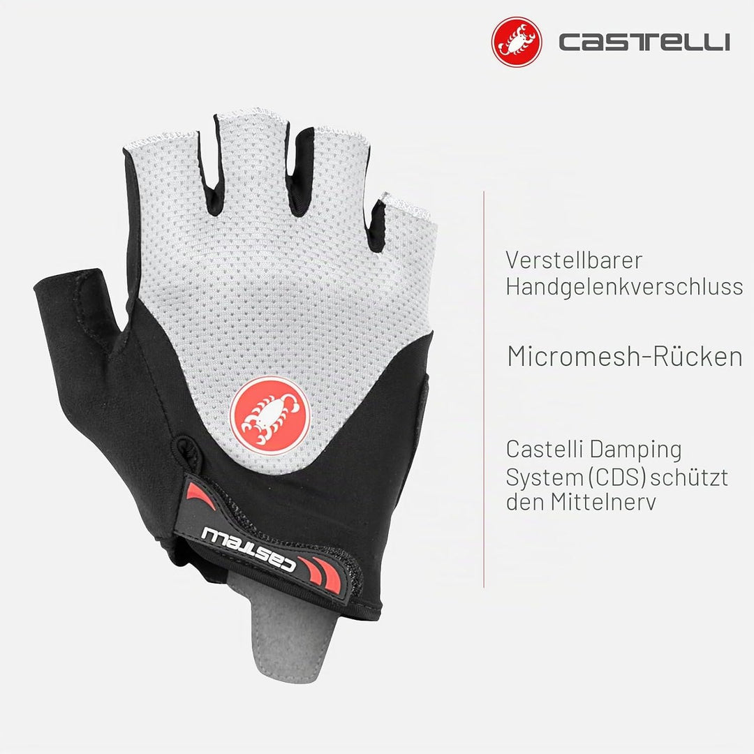 CASTELLI Arenberg Gel 2 Glove Cycling XL SCHWARZ/ELFENBEIN, XL SCHWARZ/ELFENBEIN