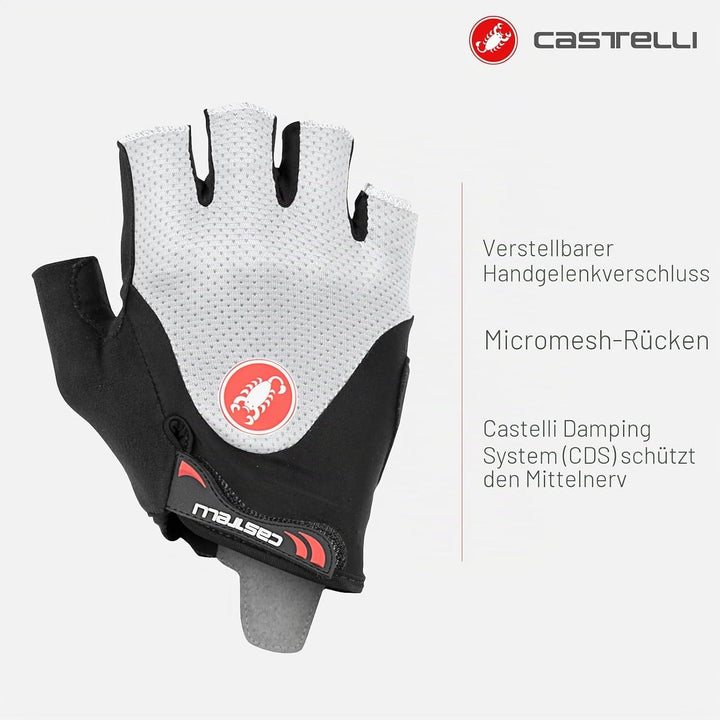 CASTELLI Arenberg Gel 2 Glove Cycling XL SCHWARZ/ELFENBEIN, XL SCHWARZ/ELFENBEIN