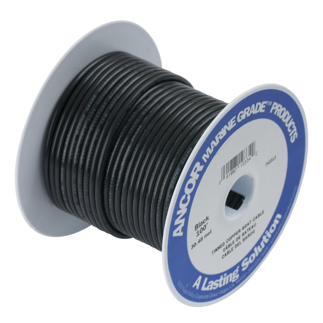 Ancor Marine Grade Primary Wire and Battery Cable 25 ' 8 AWG (3,3 mm Durchmesser) Schwarz, 25 ' 8 AW