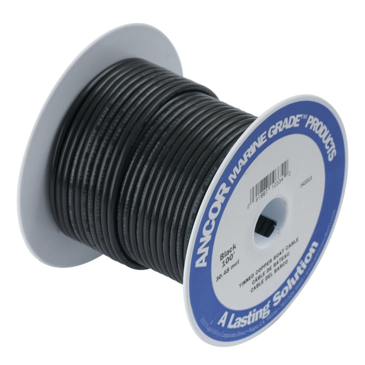Ancor Marine Grade Primary Wire and Battery Cable 25 ' 8 AWG (3,3 mm Durchmesser) Schwarz, 25 ' 8 AW