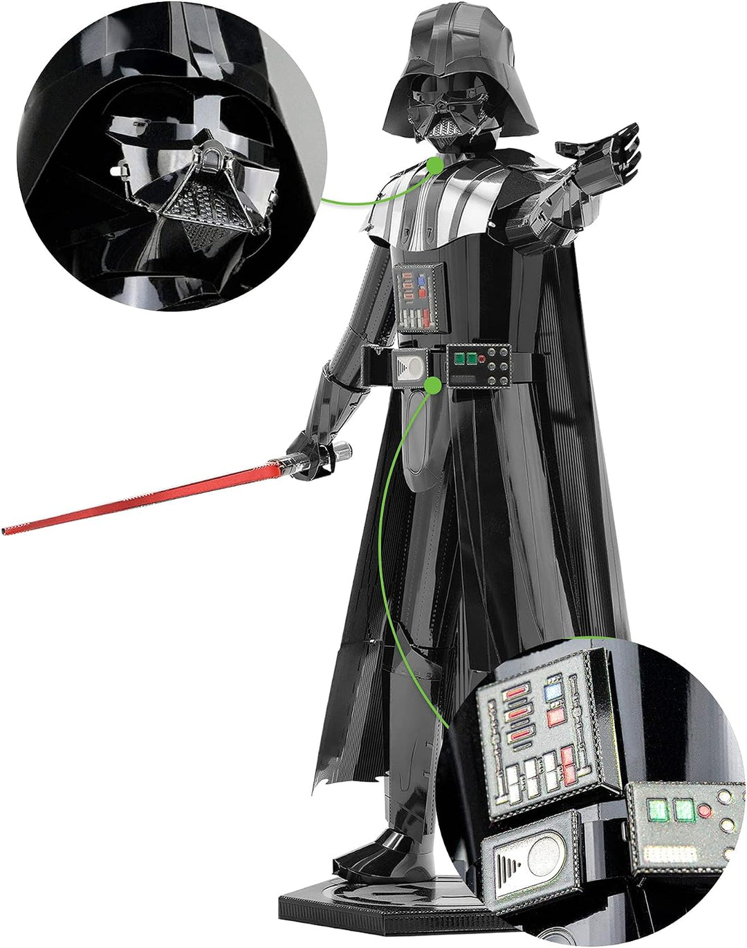 Fascinations ICX133 Metal Earth Metallbausätze - Star Wars Darth Vader, lasergeschnittener 3D-Konstr