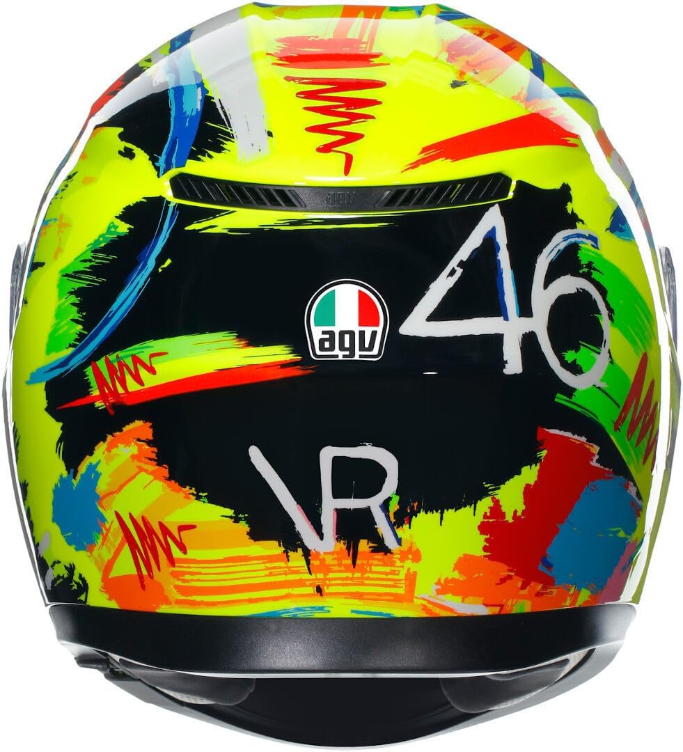 AGV K3 Rossi Winter Test 2019 Integralhelm (gelb/schwarz/blau) S (55), S (55)