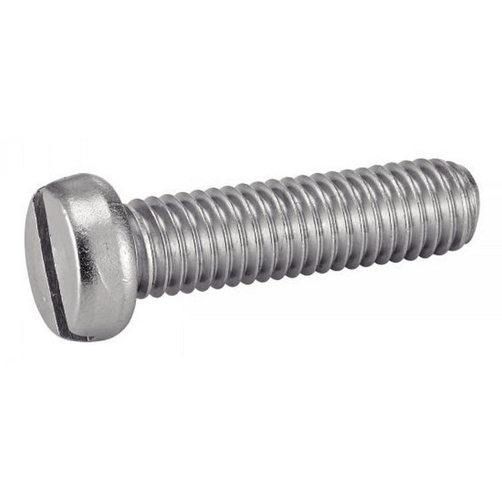 irsa24 100 Stk. Zylinderschrauben mit Schlitz M 10 x 35 mm DIN 84 Edelstahl A2 ISO 1207 Zylinderkopf