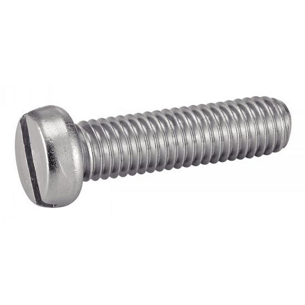 irsa24 1000 Stk. Zylinderschrauben mit Schlitz M 2,6 x 6 mm DIN 84 Edelstahl A2 ISO 1207 Zylinderkop